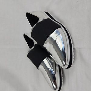 Karl Lagerfeld Slip on Loafer Silver